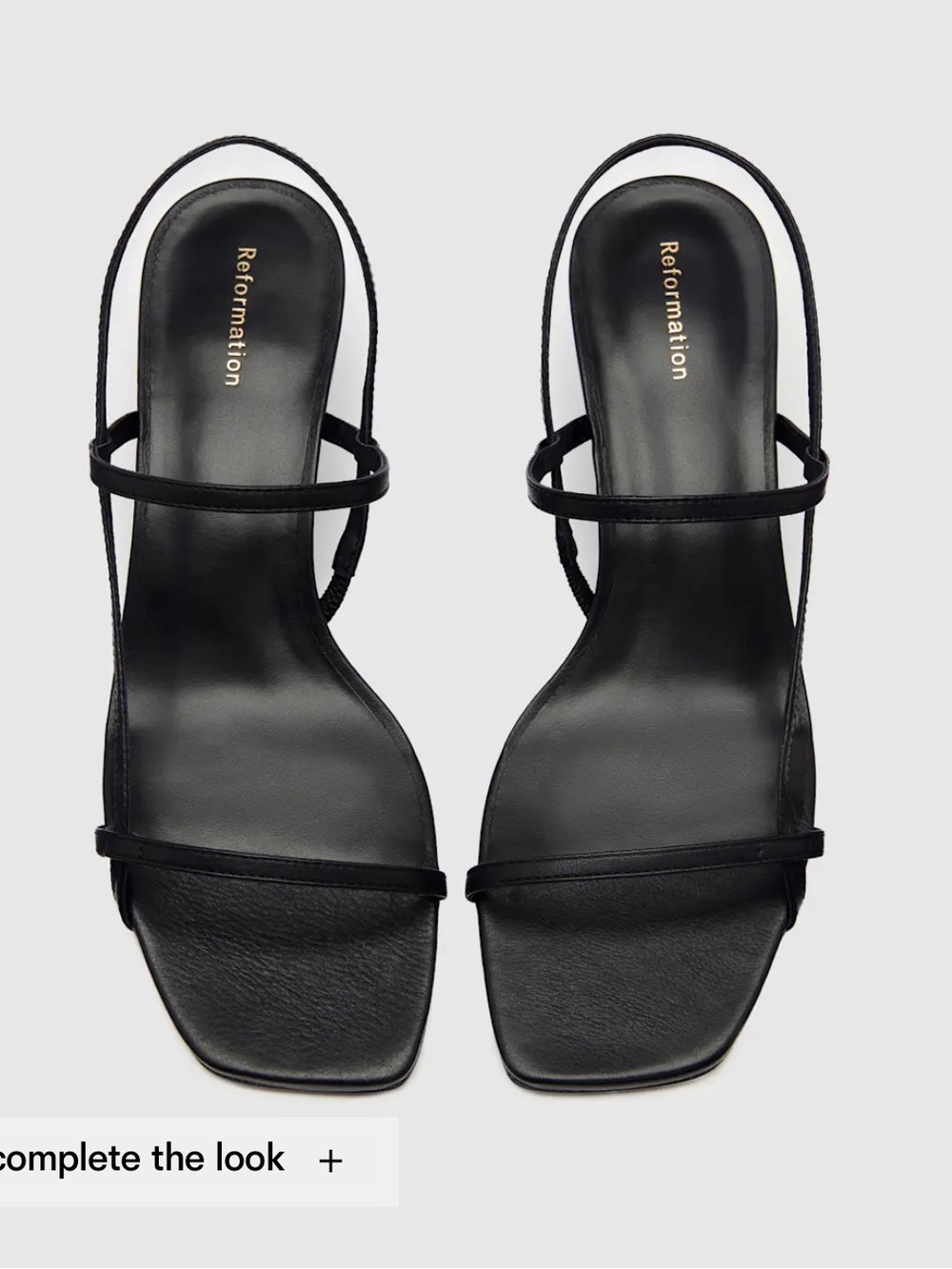 Reformation Serenity Bare Sandal in Black Size 38